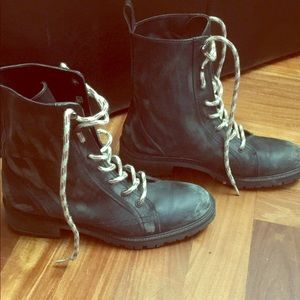 Vintage Lace Up Boots